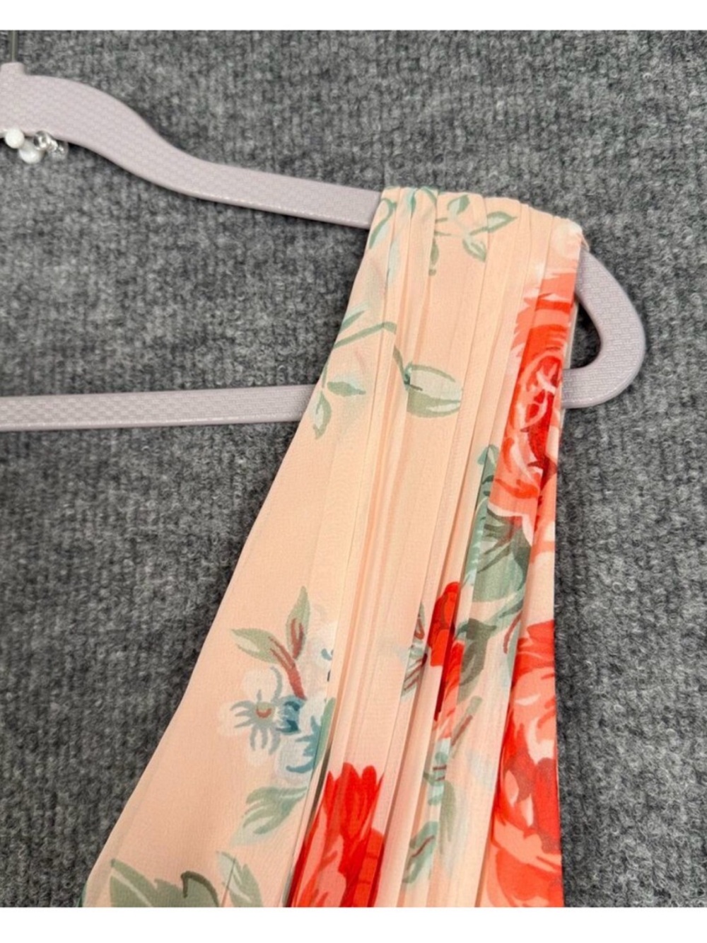 Lulu's Floral Maxi Dress - Pink and Green - Picture 7 of 15